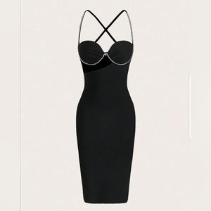 NWT LEAU for tha Moder Women Black Dress Size Small